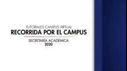 Recorrida por el Campus Virtual